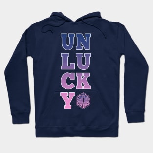 Unlucky dice - pink and blue Hoodie